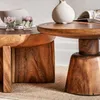 MESA MEDITERRANEO - SUAR - DIAMETRO 75 CMS en Madera natural - Mesas de living, Uruguay | La Iberica, vista 9 de 14