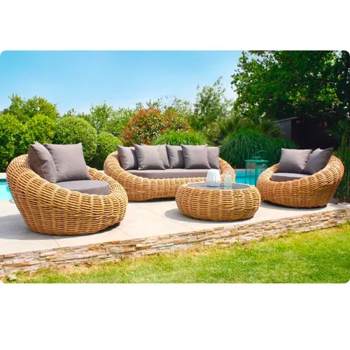 Juego de jardin Mykonos en Beige - Muebles para el exterior, Uruguay | La Cueva Muebles