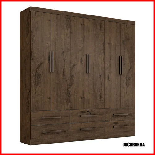 Placard 6 puertas 6 cajones – Maximus 8940606 - Roperos y placares, Uruguay | Punto Unión