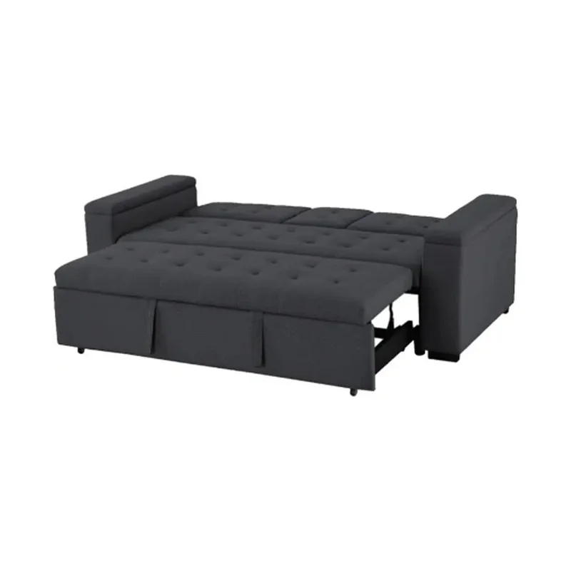 Sofa Cama 2 Cuerpos Con Vasera Apertura Frontal en Gris - Sillones y sofás, Uruguay | Soy Hogar, vista 4
