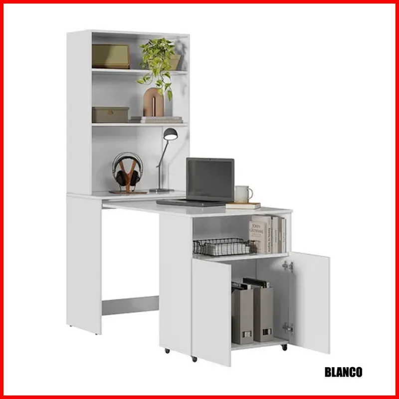 Mesa escritorio repisa multifuncion – Duo 2522 en Blanco - Escritorios y sillas de escritorio, Uruguay | Punto Unión