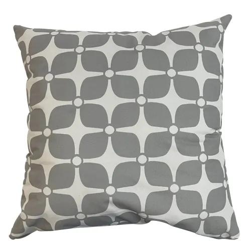 ALMOHADON ESTAMPADO 45x45CM ESTRELLA GRIS/BLANCO en Gris - Textiles, Uruguay | Koz