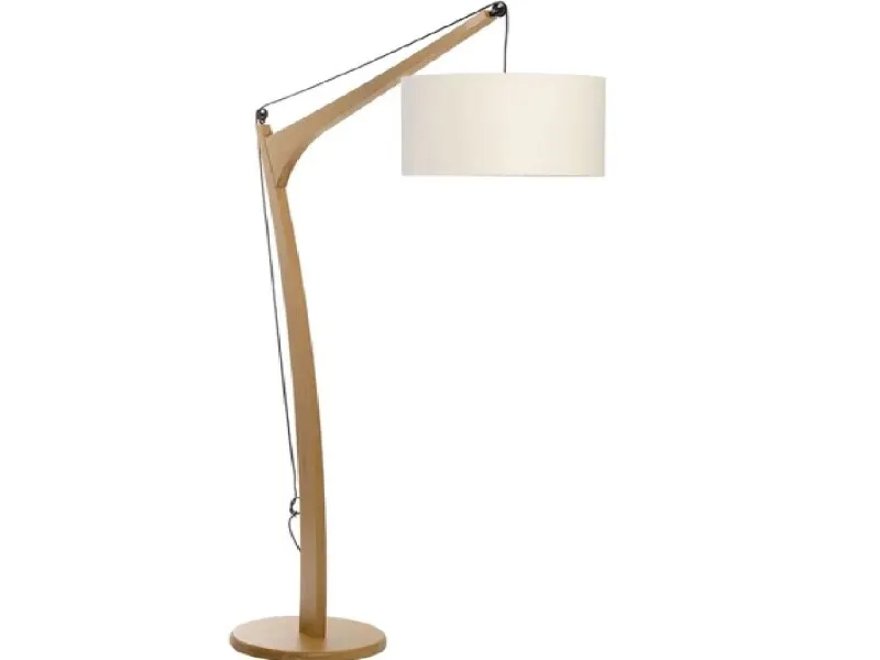 Lámpara de Pie ELECTRA en Madera natural - Lámparas de pie, Uruguay | Finkel