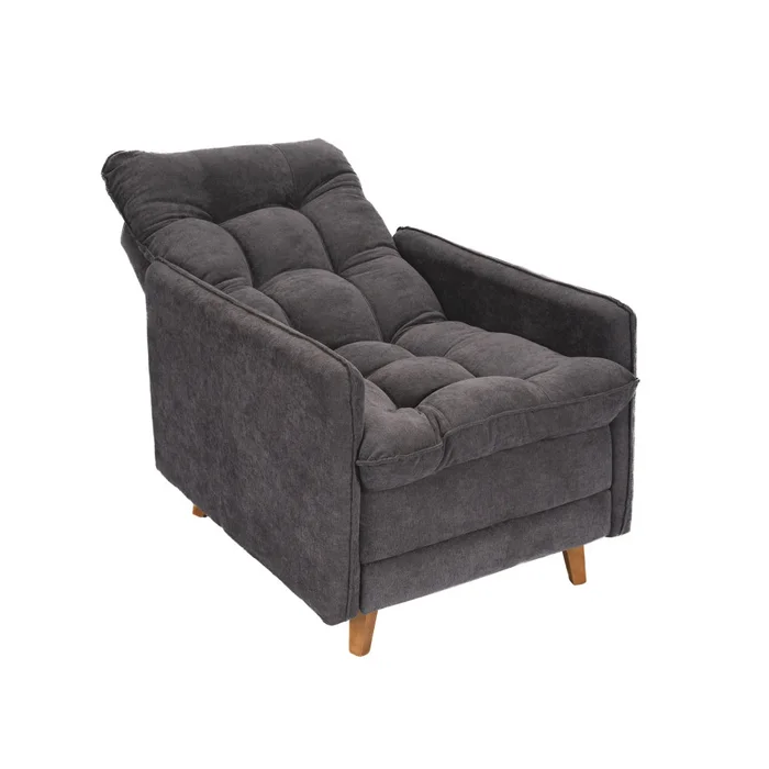 Poltrona reclinable Con Puff - Luxor - Gris en Gris - Sillones y sofás, Uruguay | Ecowood, vista 4