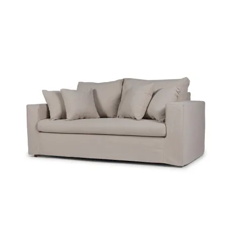 Sofá Moscow con Funda - Tela Rústica - 2,5 cuerpos - TD5263-1636 (Capuccino) en Beige - Sillones y sofás, Uruguay | NYR