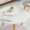 MESA AUXILIAR BAMBOO C/ BLANCO D50CM/H47CM en Blanco - Mesas de arrimo, Uruguay | Koz, vista 3 de 4