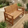Sillón curvo 2 cuerpos exterior — Serra Amoblamientos en Madera natural - Muebles para el exterior, Uruguay | Serra Amoblamientos, vista 3 de 5