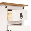 Mesa de luz 1 puerta 1 cajón - Eco - Línea Monterrey - Blanco - Mesas de luz, Uruguay | Ecowood, vista 4 de 9