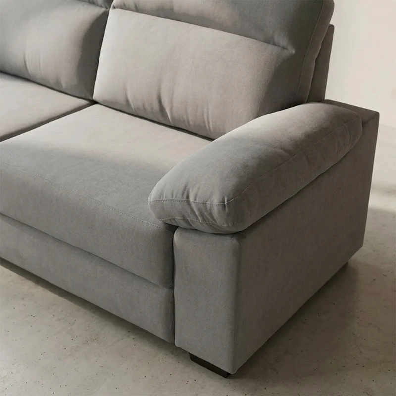 Sofá Owen - Tela Microfibra - 3 cuerpos - 12091 (Gris) en Gris - Sillones y sofás, Uruguay | Nyr, vista 4