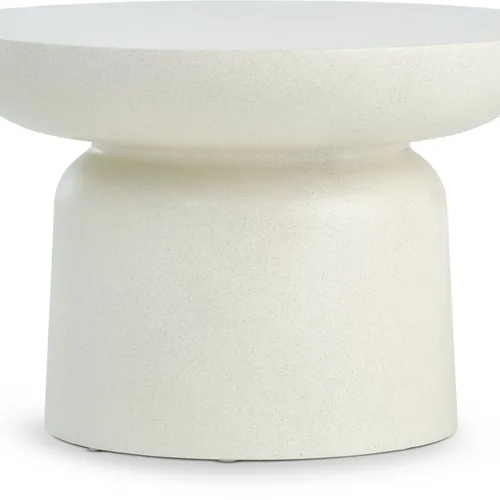 Mesa de centro LYDUM Ø60 gris/beige en Beige - Mesas de arrimo, Uruguay | JYSK