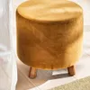 PUFF POLLY - TERCIOPELO ORO en Mostaza - Butacas, banquetas y puffs, Uruguay | La Iberica, vista 2 de 4