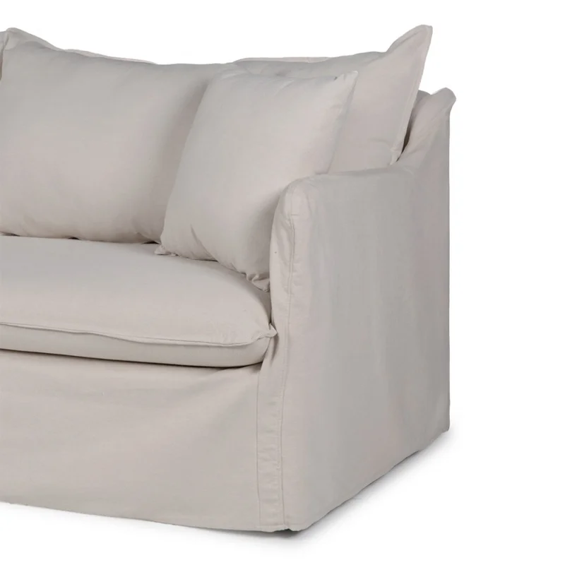 Sofá Snow con Funda - Tela Rústica - 3 cuerpos - TD5260-1635 (Beige) en Beige - Sillones y sofás, Uruguay | Nyr, vista 5