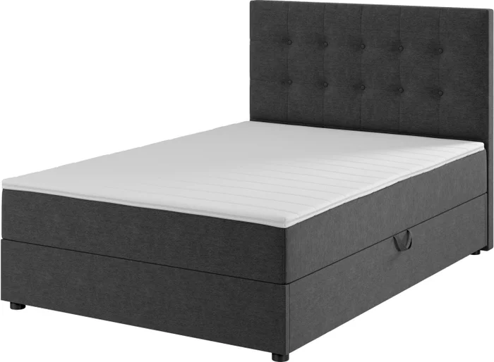 Cama cont almac 2 Plazas 140x200 PLUS C40 gr-40 en Gris - Dormitorio, Uruguay | JYSK, vista 3