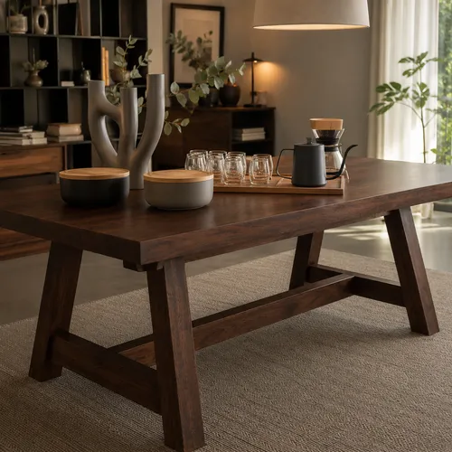 Mesa comedor de madera de pino MILAN en Madera natural - Mesas de living, Uruguay | Simple Deco