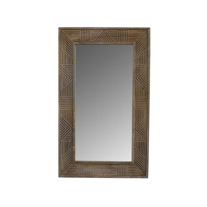 Espejo Madera Natural-beige M-24222 en Madera natural - Espejos, Uruguay | Divino