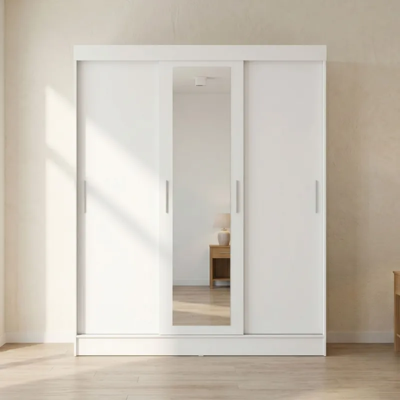 Ropero 3 Puertas Wardrobe - Negro Mate en Negro - Roperos y placares, Uruguay | Rústico Hogar
