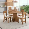 Juego De Comedor 4 Sillas Mesa Redonda en Marrón - Mesas de comedor, Uruguay | Soy Hogar, vista 4 de 4