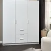 Armario JENSLEV 144x176 combinado blanco en Blanco - Roperos y placares, Uruguay | JYSK, vista 3 de 3