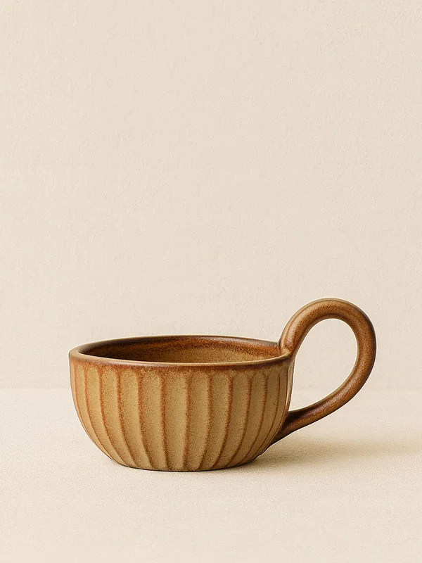 Taza Japonesa Rústica en Beige - Decoración, Uruguay | Cabana, vista 3