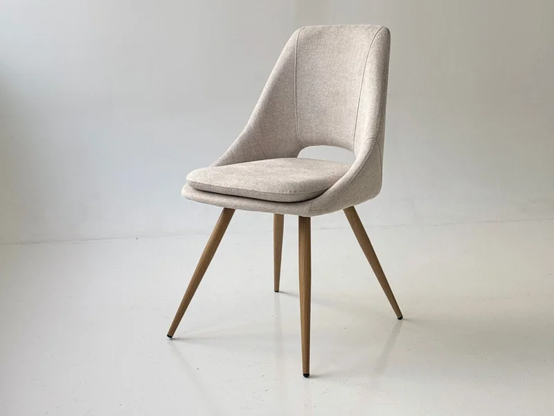 Silla CYNTIA en Tela - Beige en Gris - Sillas, Uruguay | Finkel, vista 5