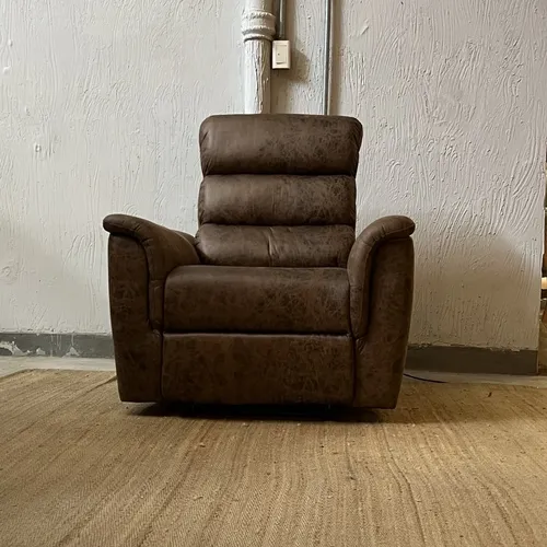 Sillón reclinable 1 Cuerpo Benson Choco en Marrón - Sillones y sofás, Uruguay | Satec