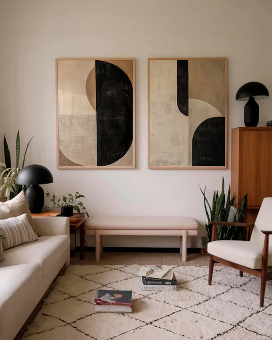 Abstractos Neutros N.3 en Multicolor - Láminas, Uruguay | La Cuadrería