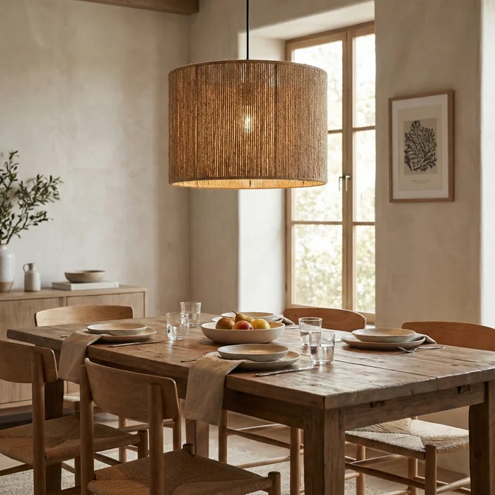 Nativo Cord Cylinder en Madera natural - Lámparas colgantes, Uruguay | La Perla, vista 2