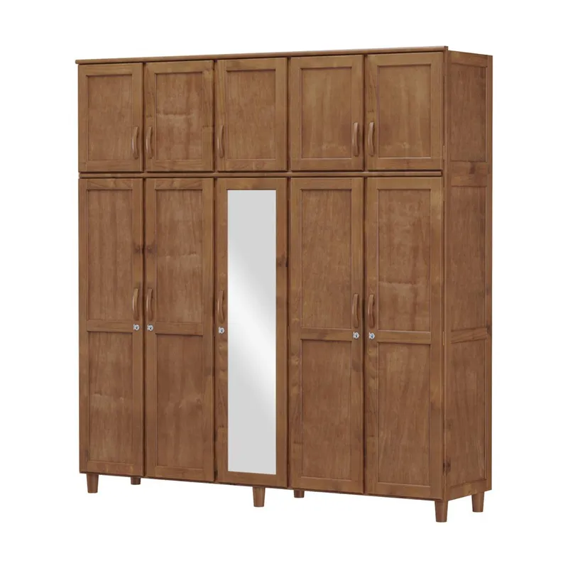 Ropero Placard 10 Puertas 3cajones 100% Madera Línea Clásica en Madera natural - Roperos y placares, Uruguay | Soy Hogar