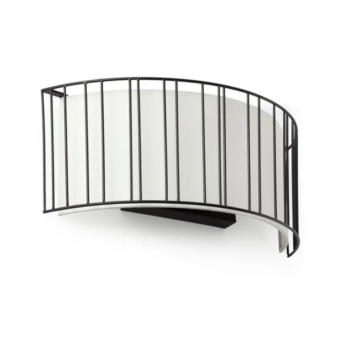 Aplique circular blanco con reja en Blanco - Iluminación, Uruguay | La Perla, vista 2