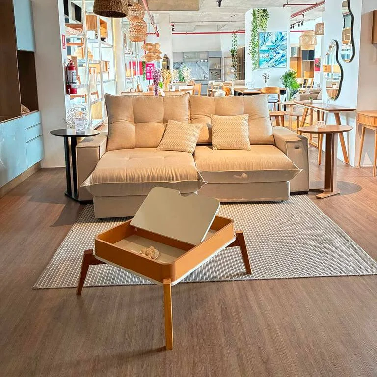 Mesa de centro 85CM - Linea Buriti 100% MDF en Madera natural - Mesas de living, Uruguay | Balton, vista 4