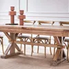 MESA COMEDOR EXTENSIBLE - 2.00 A 2.80 MTS - OLMO en Madera natural - Mesas de comedor, Uruguay | La Iberica, vista 4 de 12