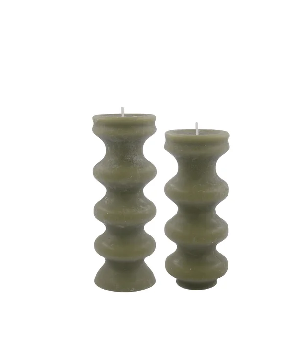 VELA CERABELLA MURA SET X2 VERDE en Verde - Velas y Portavelas, Uruguay | Masinfinito Casa
