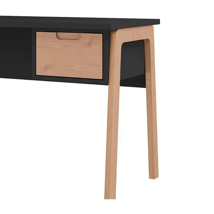 Escritorio Oficina Combinado 1 Cajon 100% Mdp en Negro - Escritorios, Uruguay | Soy Hogar, vista 3