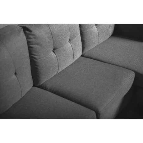 Sillon 3 cuerpos con chaise Herbie - GRIS en Gris, Uruguay | La Cueva Muebles, vista 10