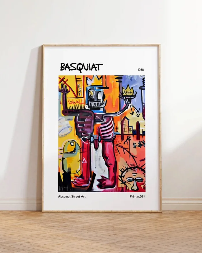 Basquiat - King en Multicolor - Láminas, Uruguay | La Cuadrería, vista 2