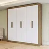 Placard 6 Puertas Mdp Natural-beige Kobe en Blanco - Roperos y placares, Uruguay | Divino, vista 1 de 4