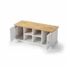Rack de tv - 2 Puertas - 2 Estantes - Línea Oslo - Blanco en Blanco - Muebles para TV, Uruguay | Ecowood, vista 3 de 4