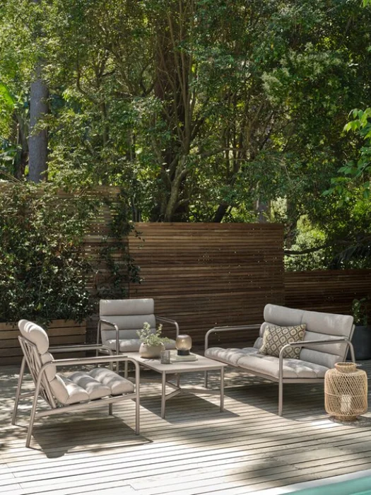 Juego de jardín LILLESTROEM 4 personas arena oscuro en Arena oscuro - Muebles para el exterior, Uruguay | JYSK, vista 2