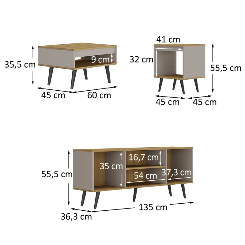 Producto: Conjunto Set De Living Y Sala de AMARELO - Mesas de living, Uruguay | Amarelo, vista 3