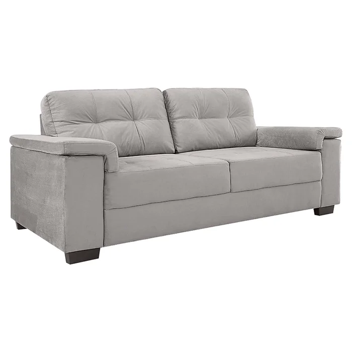 Sillón 3 Cuerpos Tela Gris Luares en Gris - Sillones y sofás, Uruguay | Divino, vista 2