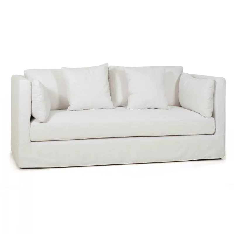 SOFA LESTAT 3 PLAZAS TELA HL BLANCO 206X96X84H CM - Sillones y sofás, Uruguay | Vinibel