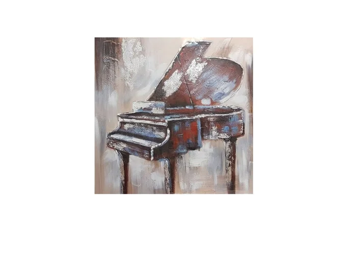 Oleo Decorativo Piano en Multicolor - Decoración de pared, Uruguay | Finkel
