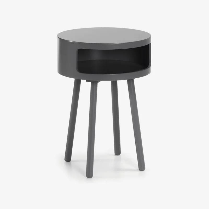 Mesa auxiliar Kurb B Ø 40 cm - gris en Gris - Mesas de arrimo, Uruguay | Kavehome