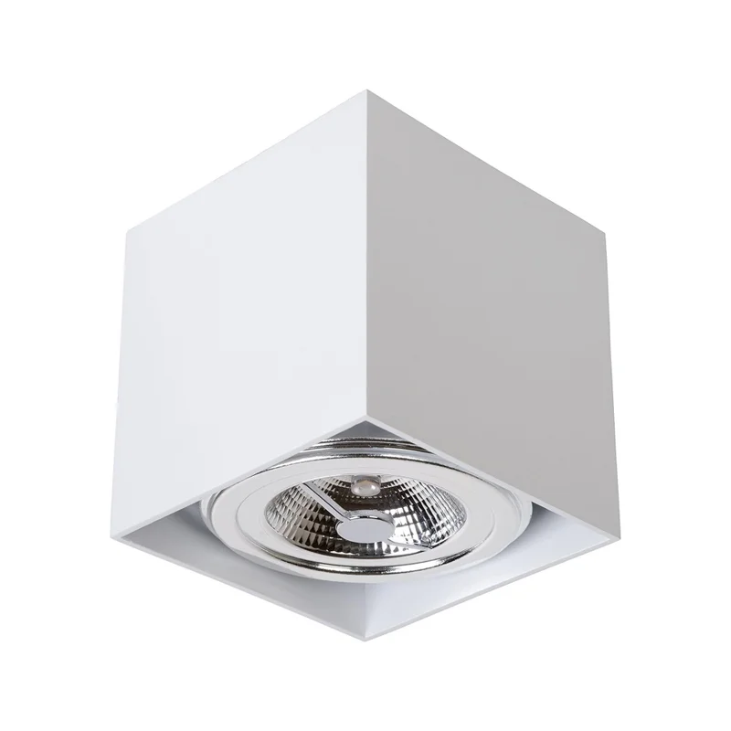 Downlight Lux Cuadrado AR111 Machado Blanco en Blanco - Lámparas colgantes, Uruguay | Serlux, vista 4