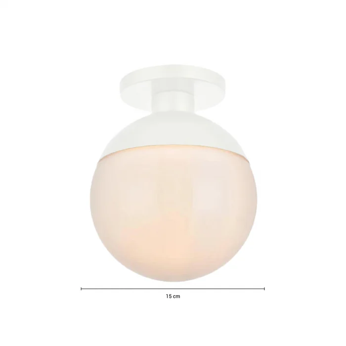 Lámpara de Techo Miami Blanca en Blanco - Lámparas colgantes, Uruguay | Serlux, vista 5