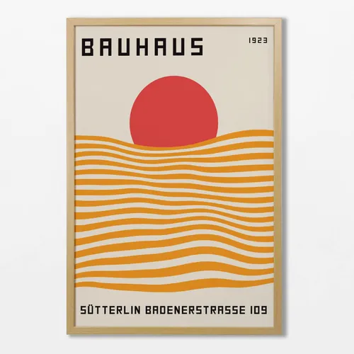 Bauhaus - Orange N.01 en Multicolor - Láminas, Uruguay | La Cuadrería