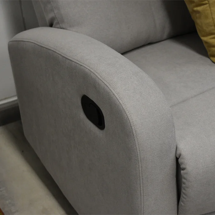Reclinable Fine 1 cuerpo, gris — Serra Amoblamientos en Gris - Sillones y sofás, Uruguay | Serra Amoblamientos, vista 3