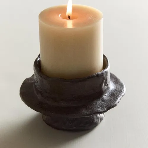 CANDELABRO GRES IRREGULAR - Velas y Portavelas, Uruguay | Zara Home