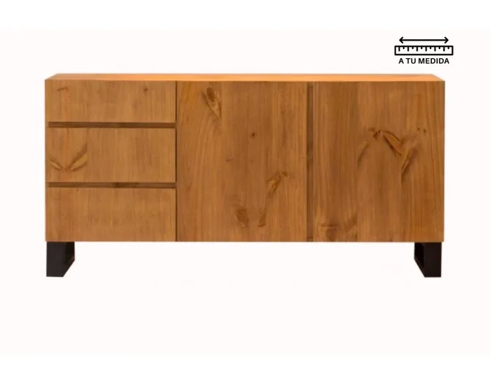 Aparador IRON 1.60m en Madera natural - Aparadores y recibidores, Uruguay | Finkel, vista 2