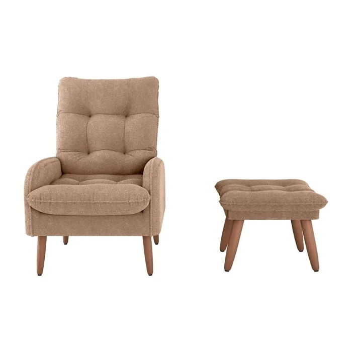 Kit Poltrona + Puff Relax - Marrón en Marrón - Sillones y sofás, Uruguay | Ecowood, vista 3